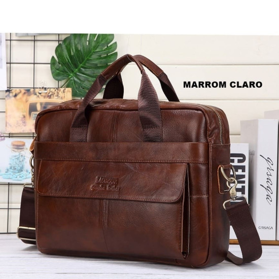 Bolsa Carteiro de Couro Legítimo Bolsa Carteiro de Couro Legítimo