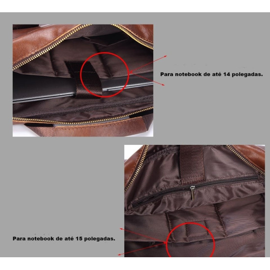 Bolsa Carteiro de Couro Legítimo Bolsa Carteiro de Couro Legítimo