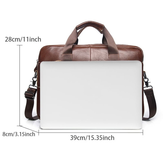 Bolsa Executiva Masculina em Couro para Notebook