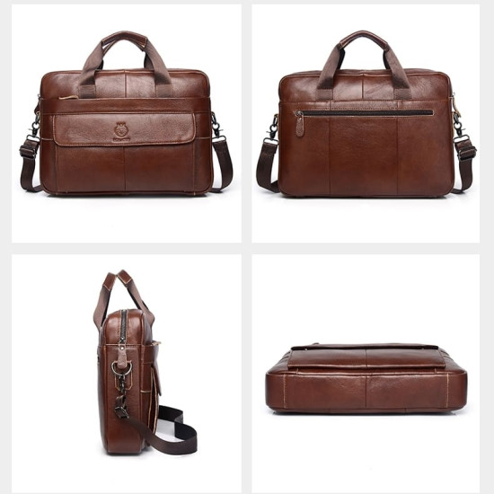 Bolsa Executiva Masculina em Couro para Notebook