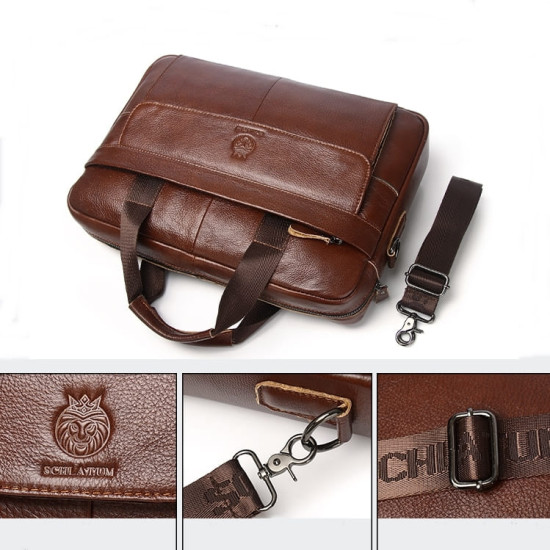Bolsa Executiva Masculina em Couro para Notebook