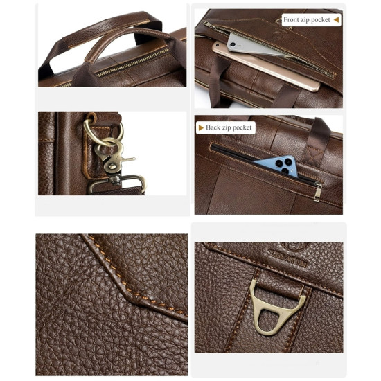 Pasta Couro Masculina Para Notebook 15.6 Polegadas