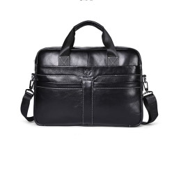 Bolsa Que Cabe Notebook até 15.6 Polegadas em Couro