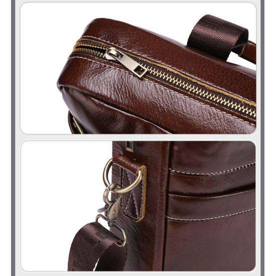 Bolsa Que Cabe Notebook até 15.6 Polegadas em Couro