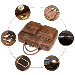 Pasta Executiva em Couro para Notebook 15 Polegadas