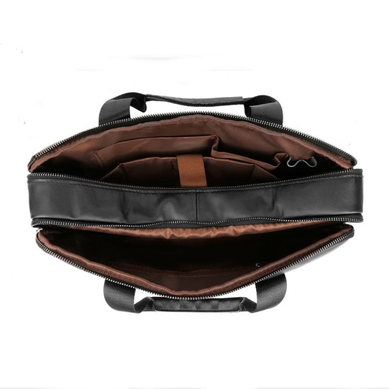 Pasta Executiva Masculina em Couro Legítimo 15.6 Polegadas