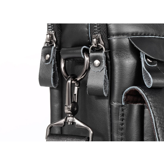 Pasta Executiva Masculina em Couro Legítimo 15.6 Polegadas