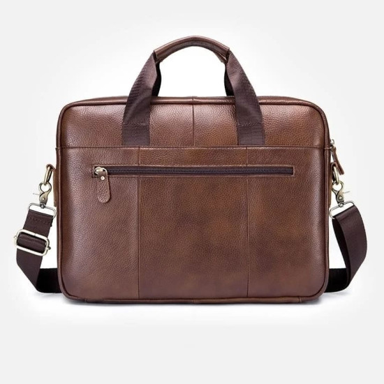 Pasta Executiva Masculina em Couro Legítimo 15 Polegadas