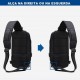 Mochila Antifurto USB Pesquena Transversal