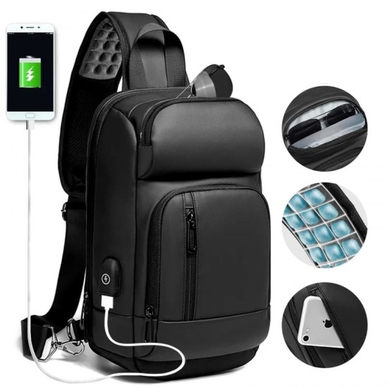 Mochila Transversal Masculina Conforto