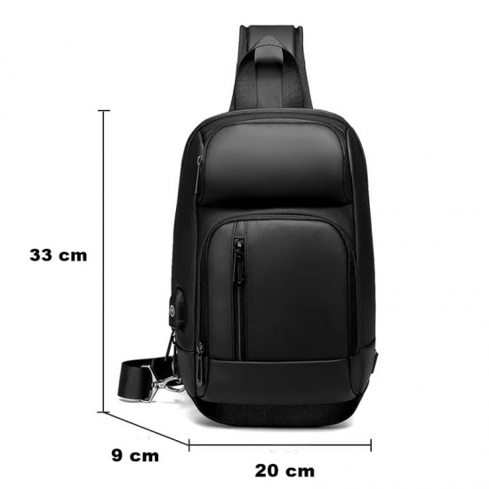 Mochila Transversal Masculina Conforto