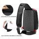 Mochila USB Masculina Transversal Artifurto