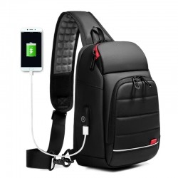 Mochila USB Masculina Transversal Artifurto