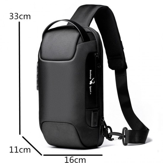 Mochila Transversal USB Antifurto Reno