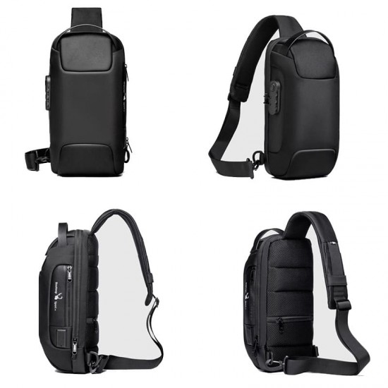 Mochila Transversal USB Antifurto Reno