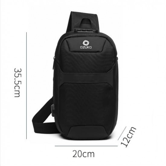 Mochila Transversal USB Antifurto Danúbio