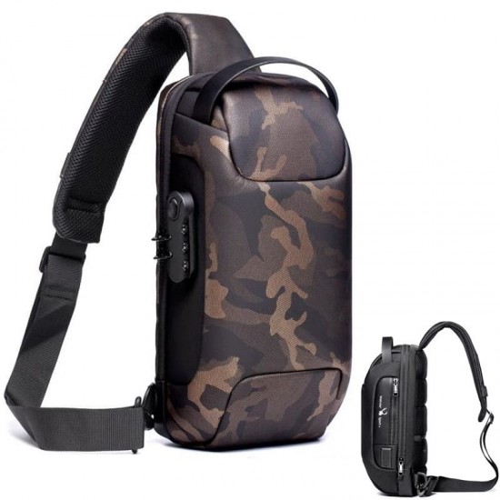 Mochila Transversal USB Antifurto Sena