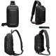 Mochila Transversal USB Antifurto Douro