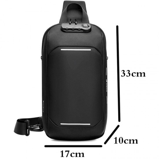 Mochila Transversal USB Antifurto Douro