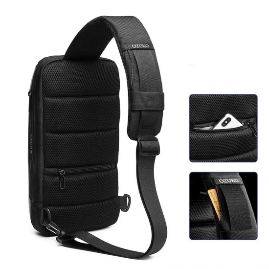 Mochila Transversal USB Impermeável Loire